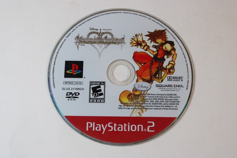 Kingdom Hearts RE Chain of Memories (Sony PlayStation 2, PS2) Disc Only, Tested